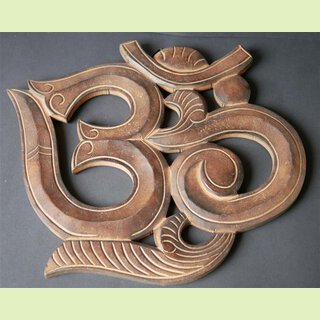 Wandbild OM aus Mangoholz