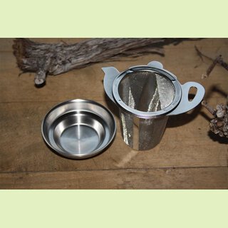 Teesieb Kännchen mit Absetzplatte
